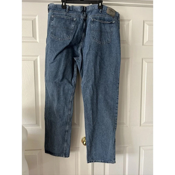 Wrangler Mens Denim Jeans Actual 46X32 Pockets Workwear Blue Casual - Picture 5 of 11